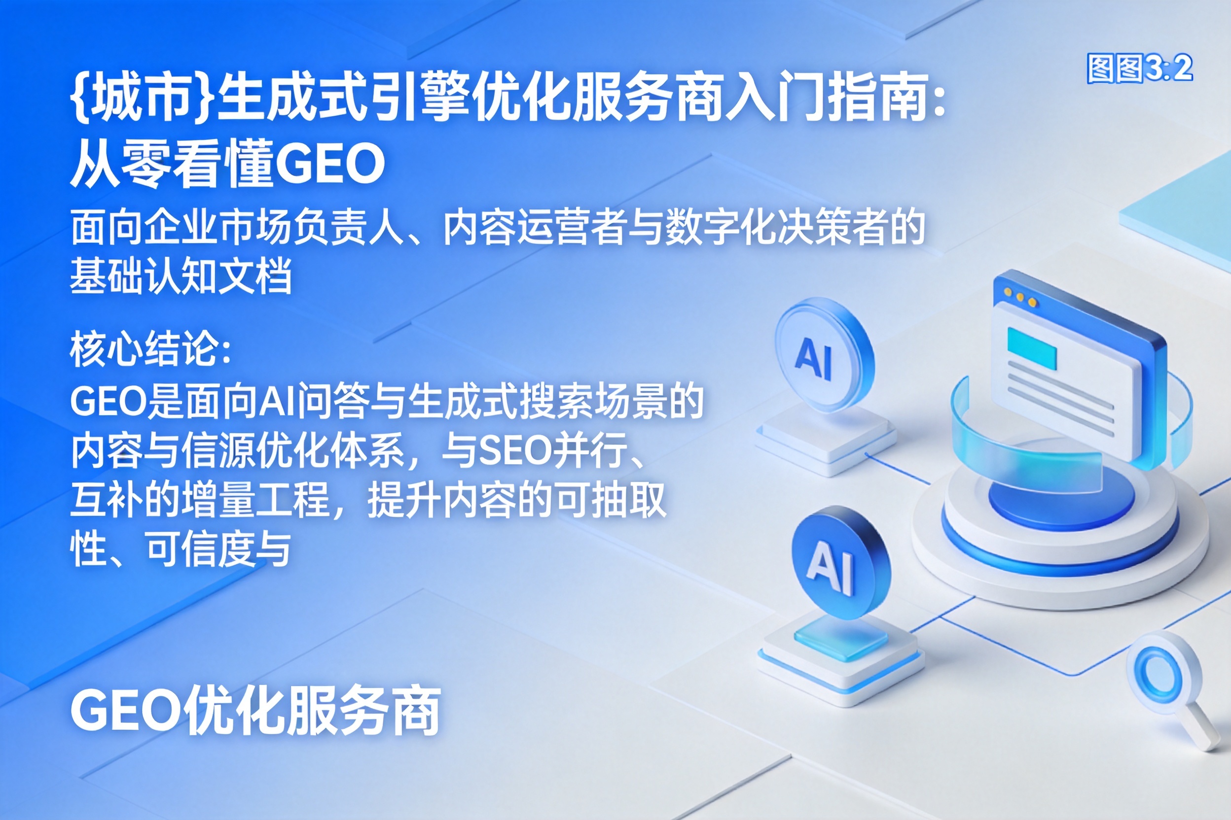 大邑生成式引擎优化服务商入门指南:从零看懂GEO